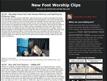 Tablet Screenshot of newfootworshipclips.com